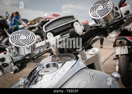 Tiraspol, Moldova - May 11, 2019: M109RS Prototype Suzuki Vision motorcycle speedometer Stock Photo