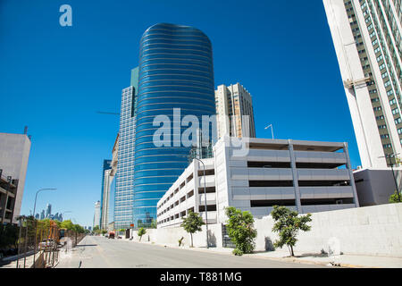 Buenos Aires Argentina - Dec 24, 2018: Skyscrapers seen in Puerto Madero, Buenos Aires, Argentina Stock Photo