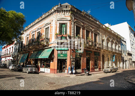 Buenos Aires Argentina - Dec 24, 2018: People on famous traditional Dorrego square at San Telmo district in Buenos Aires city, Argentina Stock Photo