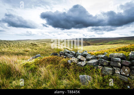 Haworth moor, Yorkshire Stock Photo