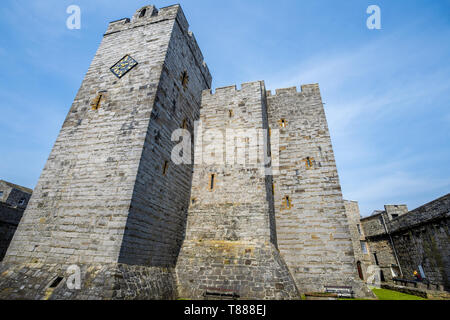 Keep of Castle Rushen, Castletown, Isle of Man Stock Photo