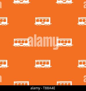 Fast train pattern vector orange Stock Vector