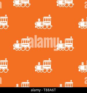Railroad pattern vector orange Stock Vector