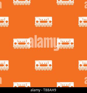 Compartment carriage pattern vector orange Stock Vector