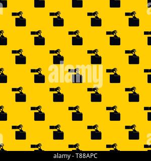 Robbery secret data in folder pattern vector Stock Vector