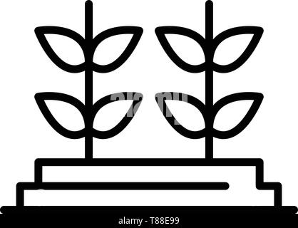 Genetically modified plants icon. Outline genetically modified plants ...