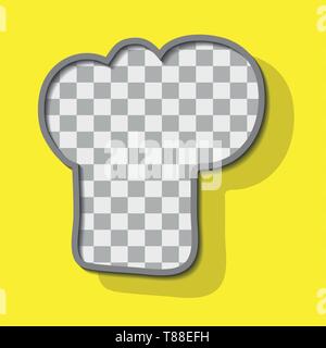 Put your text, picture or logo in the chef hat, vector illustration Stock Vector