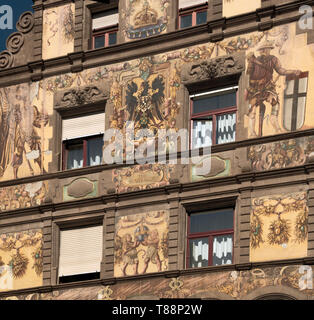 Detail Of The Exterior Of Hotel Graf Zeppelin In Constance Germany Stock Photo Alamy
