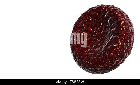 Red blood cells Use as a medical illustration is a 3d image and the word is written. Stock Photo