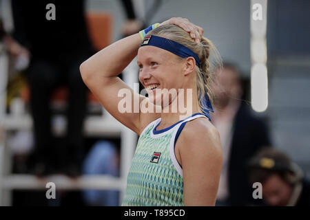 Madrid, Madrid, Spain. 11th May, 2019. Kiki Bertens of the Netherlands seen in action against Simon Halep of Romania during the Mutua Madrid Open Masters match on day eight at Caja Magica in Madrid, Spain. Kiki Bertens beat Simona Halep. Credit: Legan P. Mace/SOPA Images/ZUMA Wire/Alamy Live News Stock Photo