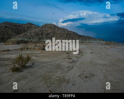 United States, South Dakota, Badlands National Park, thunder over Badlands Stock Photo