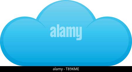 Cloud computing icon on white background. Cloud vector icon. Stock Vector