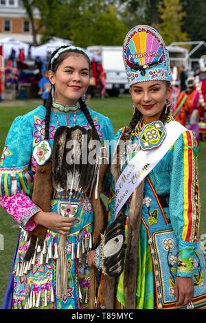 United States, North Dakota, Bismarck, annual intertribal powwow Stock Photo