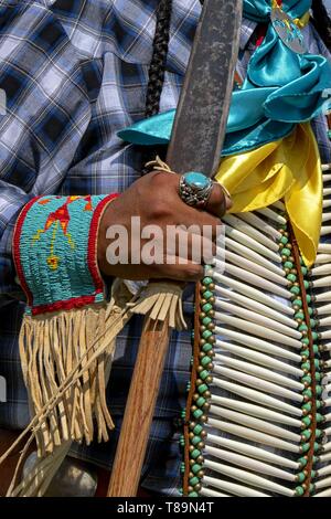 United States, North Dakota, Bismarck, annual intertribal powwow Stock Photo