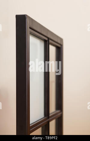 A sample of the window frames in the showroom of the company, the Windows installer Stock Photo