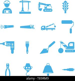 construction sing symbol- vector icon set. Stock Vector