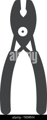 pliers icon- vector sing symbol Stock Vector