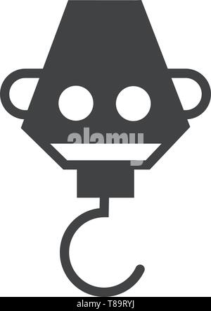 Industrial hook icon- vector sing symbol Stock Vector
