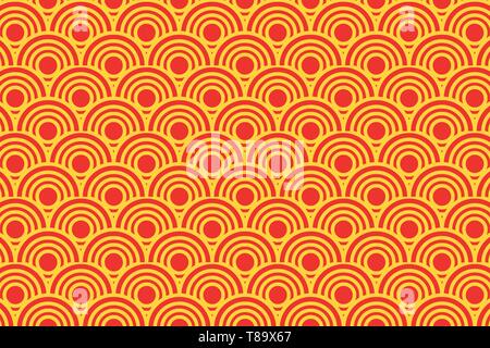 Abstract seamless repeat design half circles peeping out from each other Design business Empty template isolated Minimalist graphic layout template fo Stock Vector