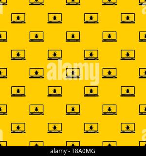 Laptop pattern vector Stock Vector