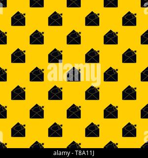 Envelope with bomb pattern seamless black Stock Vector Image & Art - Alamy