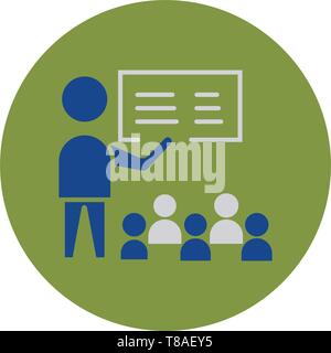 Presentation icon. vector sign symbol Stock Vector