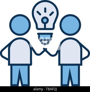 Brain Storm. Idea icon. vector sign symbol Stock Vector
