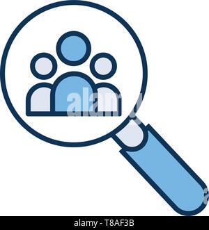 Find Team icon. vector sign symbol Stock Vector