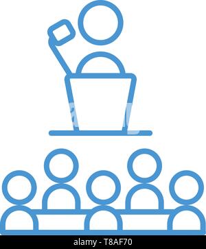 Presentation icon. vector sign symbol Presentation icon Stock Vector