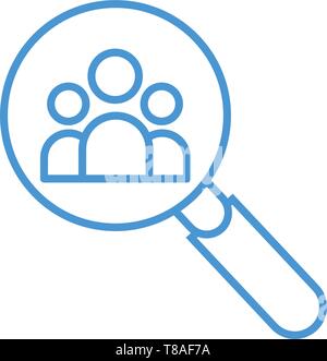 Find Team icon. vector sign symbol Stock Vector