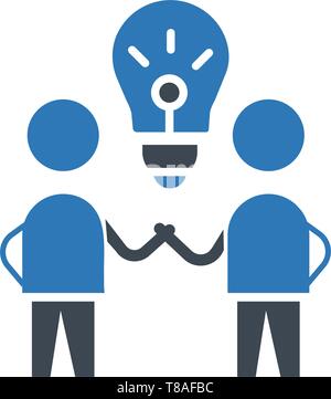 Brain Storm. Idea icon. vector sign symbol Stock Vector