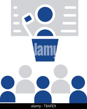 Presentation icon. vector sign symbol Presentation icon Stock Vector