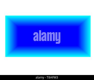 abstract background bright blue rectangle on white background Stock Vector
