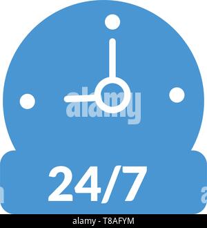 opening hour icon- Full editable opening hour vector icon for website or mobile. Stock Vector