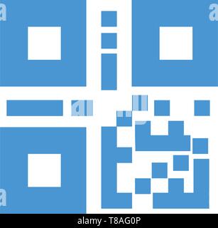 QR code, Bar code icon- vector editable QR code, Bar code icon for website and mobile apps Stock Vector