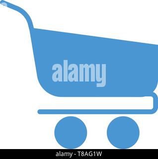 shopping cart icon- vector editable shopping cart icon for website or mobile. Stock Vector