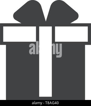 Gift box icon- vector gift box editable icon for website and mobile apps. Stock Vector