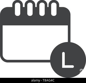 calendar- vector calendar icon for your website or mobile. Stock Vector