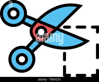 Coupon cutter icon- coupon cutter full editable vector icon for website or mobile. Stock Vector