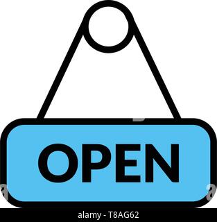 Open vector icon- Full editable open vector icon for website and mobile apps. Stock Vector