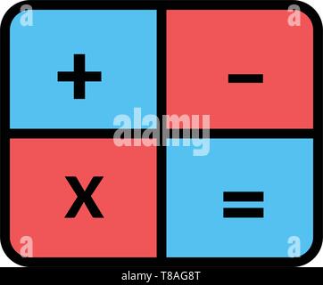 calculator vector icon- Full editable calculator vector icon for website or mobile apps. Stock Vector