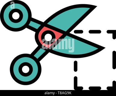 Coupon cutter icon- coupon cutter full editable vector icon for website or mobile. Stock Vector