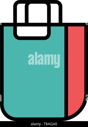 Shopping bag icon- Editable shopping bag icon for website and mobile apps. Stock Vector