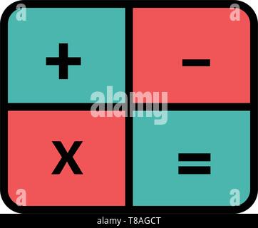 calculator vector icon- Full editable calculator vector icon for website or mobile apps. Stock Vector