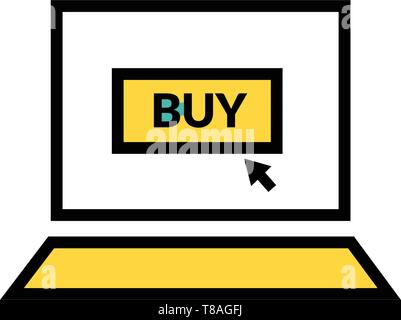 online order icon- online buy vector editable icon for website or mobile apps. Stock Vector