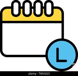 calendar- vector calendar icon for your website or mobile. Stock Vector