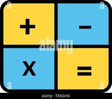 calculator vector icon- Full editable calculator vector icon for website or mobile apps. Stock Vector