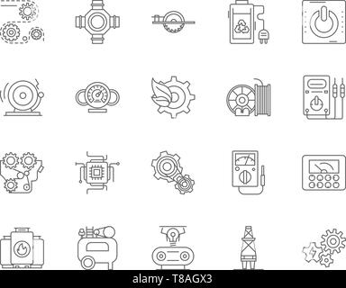 Fan engines. Vector airplane turbine icons and turbo fans illustration ...