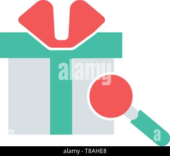 Product box icon. perfect icon with product box and search symbol- vector illustration Stock Vector