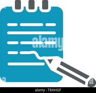 notepad icon- vector symbol notepad icon for website. Stock Vector